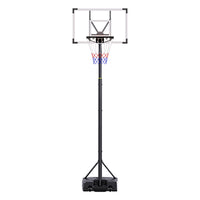 TotheCORE Basketball Stand 5.25-8.53 Ft Adjustable Portable Basketball Hoop & Goal With PC Backplate, Large Base And Wheels